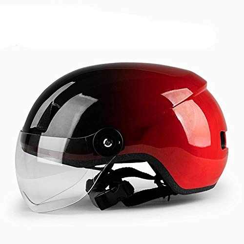Mountain Bike Helmet : XYBB Helmet Integrally-molded Breathable Cycling Helmet Goggles Lens MTB Road Bike Helmet Safely Cap DDC-105