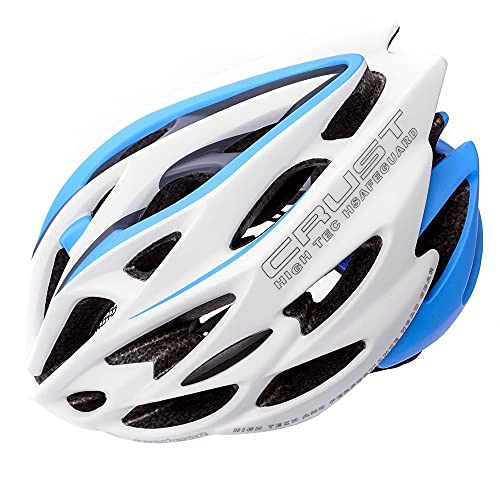 Mountain Bike Helmet : ycle Helmet MTB Bike Bicycle Skateboard Scooter Hoverboard Helmet For Riding Safety Lightweight Adjustable Breathable Helmet IN MOLD (M 55-58 cm, white / blue)