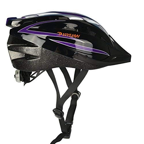 Mountain Bike Helmet : Yiyuan Adult bicycle helmet Cycle helmet with safety light with Visor