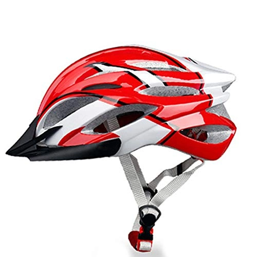Mountain Bike Helmet : YUEMS Porous Ultralight Bicycle Bicycle Mountain Bike One-piece Helmet Various Sports Helmets Lightweight Helmets Good Heat Dissipation (Color : Red)