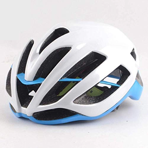 Mountain Bike Helmet : YXDEW Cycling Helmet Ultralight Red Road Bike Helmet Road Mtb Mountain Matte Bicycle Helmet motorcycle (Color : White blue)