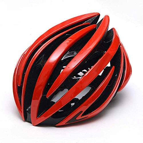 Mountain Bike Helmet : YXDEW Ultralight Bicycle Helmet Road Bike Riding Helmet Mountain Bike Helmet motorcycle (Color : Red)