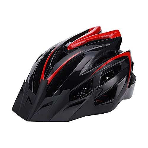 Mountain Bike Helmet : YZQ Bike Helmet, Sports Safety Protective Cycling Helmet, Comfortable Adjustable Ultra Lightweight Breathable Helmet, Unisex, Red