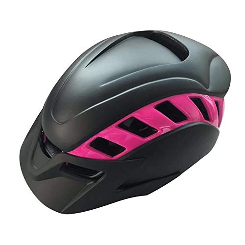 Mountain Bike Helmet : YZYZYZ helmets Mountain Helmet Bicycle Riding Men And Women Helmets Road Bike Equipment One-piece Breathable Helmet (Color : Pink)
