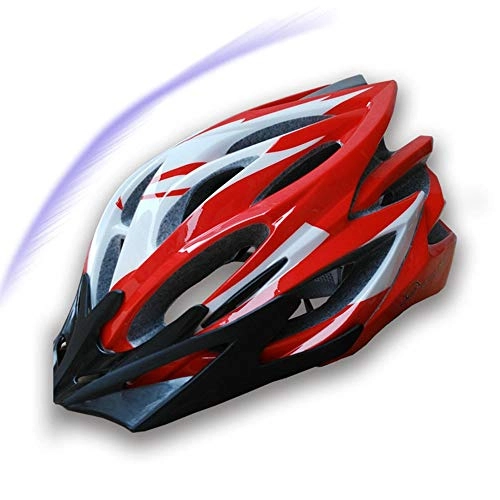 Mountain Bike Helmet : YZYZYZ helmets One-piece Riding Helmet Mountain Bike Hat Unisex Breathable Safety And Comfortable Bicycle Helmet (Color : Red)