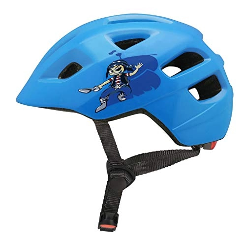 Mountain Bike Helmet : ZCR Kids Bike Helmet with LED Tail Light 14 Vents Bicycle Helmets Adjustable Lightweight Cycling Mountain & Road Cycle Helmets for Boys Girls (Color : D)
