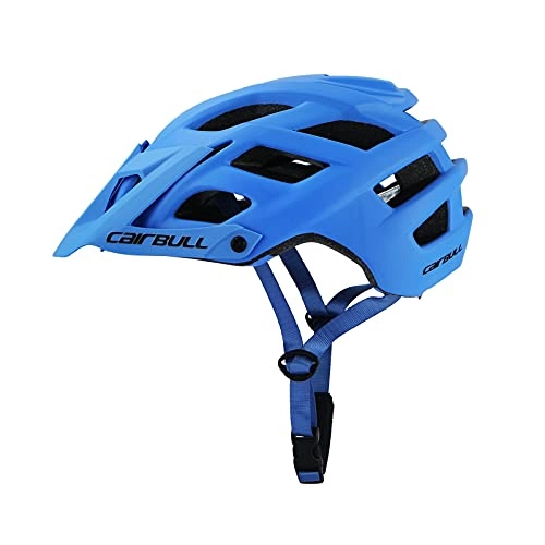 Mountain Bike Helmet : Zeroall Lightweight Adult Bike Helmet for Men Women, Mountain Road Bicycle Helmets with Adjustable Visor, 55-61cm Adjustable Size Cycling Helmets for Bicycles E-bikes(Blue)