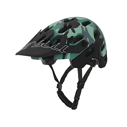 Mountain Bike Helmet : Zeroall Lightweight Bike Helmet for Men Women Mountain & Road Bicycle Helmet with Detachable Visor, 58-62cm Adjustable Size Adult Cycling Helmets for Cyclist Riding Safety(Camouflage L)