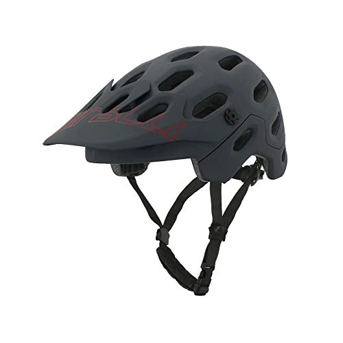 Mountain Bike Helmet : Zeroall Lightweight Bike Helmet for Men Women Mountain & Road Bicycle Helmet with Detachable Visor, 58-62cm Adjustable Size Adult Cycling Helmets for Cyclist Riding Safety(Gray L)