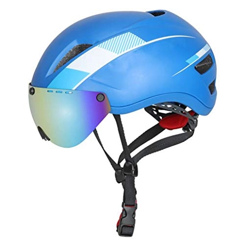 Mountain Bike Helmet : ZJM Cycle Helmet for Men Women, Safety Lightweight Adjustable Breathable MTB Bike Helmet Detachable Visor Bicycle Helmet for Riding Outdoors Sports, (58-62CM)