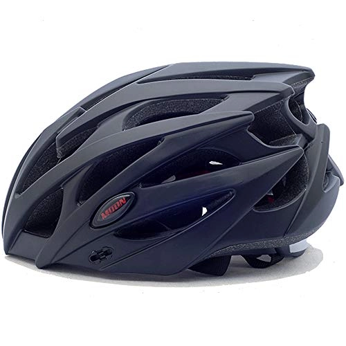 Mountain Bike Helmet : ZJRA Matte black / Lightweight Professional Outdoor Cycling Integrated Helmet, CE Certification, Men and Women Mountain Bike Helmet, Road Bike Off-Road Helmet, XL