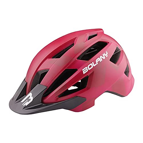 Mountain Bike Helmet : ZYLEDW Lightweight Bike Helmet, Adult Cycling Bike Helmet Specialized for Men Women Safety Protection Adjustable Lightweight Bicycle Helmet-Red