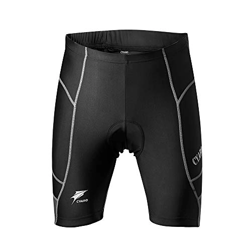 Mountain Bike Short : A-N Men's Cycling Shorts, 4D Padded Gel Bike Shorts, Breathable Quick Dry Bicycle Shorts Anti-Slip Design Black