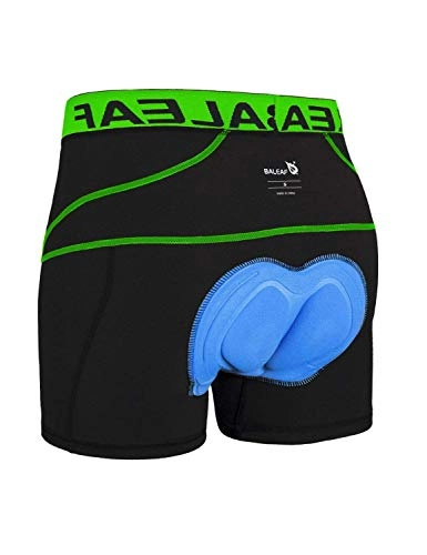Mountain Bike Short : BALEAF Men's Cycling Underwear Padded Cycle Undershorts MTB Bike Shorts Green Size S