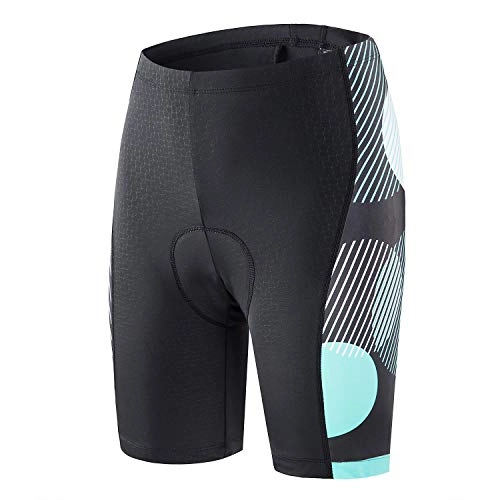 Mountain Bike Short : beroy Womens Cycling Shorts Padded Bicycle Underwear Quick Dry Tights Bike Pants High Density Green S