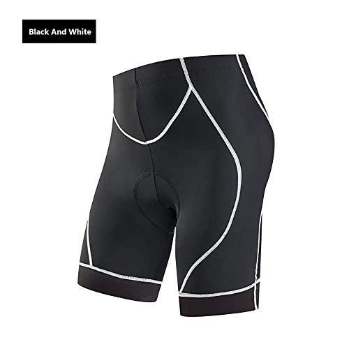 Mountain Bike Short : Cycle Shorts Mens Padded Mountain Bike, Thick Silicone Cushion Cycle Shorts Breathable Perspiration Mens Padded XXL black and white