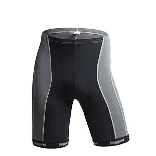 Mountain Bike Short : Cycling Shorts for Men with 3D Padded, Outdoor Summer Bike Shorts Breathable Quick-Dry Tight Mountain Bike Shorts Bicycle Shorts, Black Grey, L