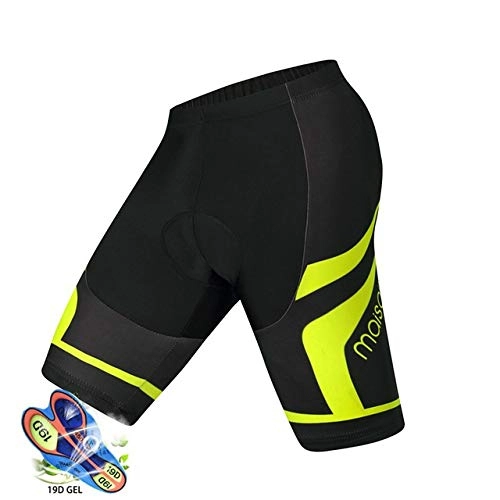 Mountain Bike Short : Cycling Shorts Men 19D Anti Slip Padded Gel Bike Mtb Shorts Mountain Bicycle Classic Shockproof Short Pants shorts (Color : Shorts1, Size : 5XL)