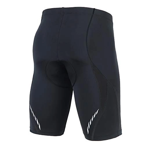 Mountain Bike Short : Cycling Shorts Men Padded Compression Road Bike Shorts Breathable Quick Dry Bicycle Shorts Black M