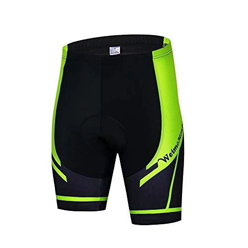 Mountain Bike Short : Cycling Shorts Men's Bike Short Padded Pro Team MTB Clothing Bicycle Bottom Road Youth Green Red Mountain Shorts Breathable (Color : Green, Size : L)
