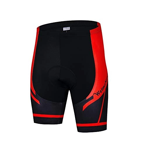 Mountain Bike Short : Cycling Shorts Men's Bike Short Padded Pro Team MTB Clothing Bicycle Bottom Road Youth Green Red Mountain Shorts Breathable (Color : Red, Size : XXXL)