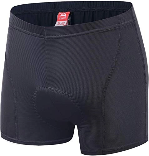 Mountain Bike Short : Cycorld Men's Cycling Shorts Mountain-Biking Underwear MTB Shorts 4D Padded (Black, L)