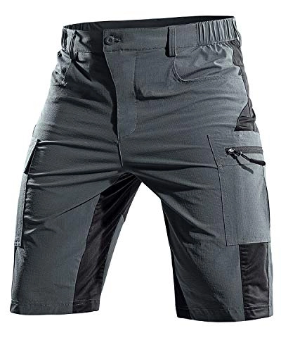 Mountain Bike Short : Cycorld MTB Men's Cycling Shorts, Mountain Bike Trousers, Cycling Shorts, Quick-Drying MTB Shorts, Breathable Outdoor Bike Shorts, mens, 2020 Neueste MTB Shorts-09, Newest Grey, XL