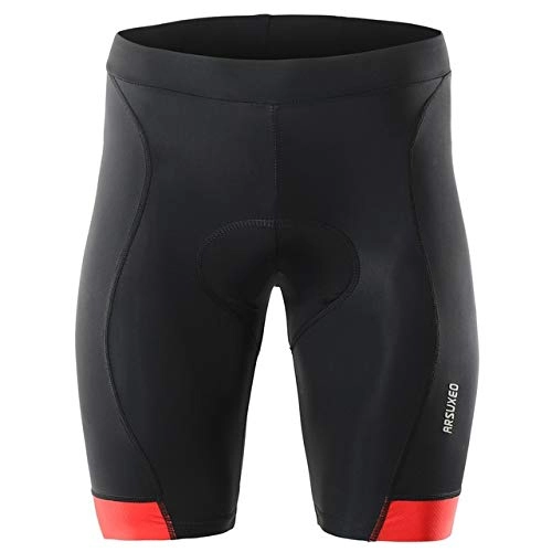 Mountain Bike Short : gneric YMYGBH Padded Cycling Shorts Summer Cycling Shorts Men Breathable Gel Padded Bicycle Shorts MTB Mountain Road Bike Shorts (Color : Red, Size : XXL)