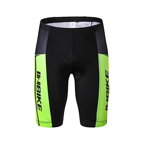 Mountain Bike Short : INBIKE Cycling Shorts Men Cycle Mountain Bike Bicycle Padded Road Clothing Mtb Trousers Pants Underwear Mens Black Green 3XL