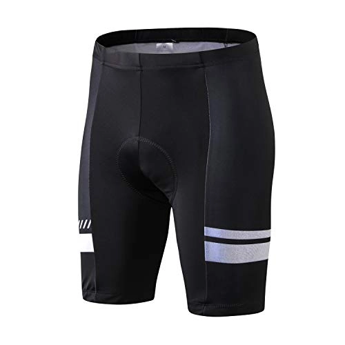 Mountain Bike Short : INBIKE Cycling Shorts Men Padded Bike Bicycle Cycle Clothing Compression Shorts for Women Mountain Road Underwear Black L