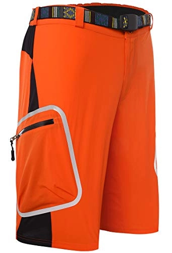 Mountain Bike Short : Lovache Cycling Shorts for Men Breathable Zipper Pockets Quick Dry Outdoor MTB Mountain Bike Shorts