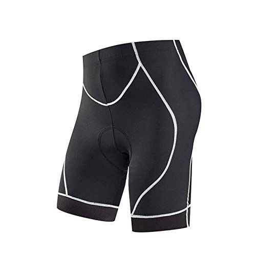 Mountain Bike Short : Lzcaure Cycling Pants Bicycle Silicone Cushion Short Pants MTB 3D Pad Breathable Underpants Soft Sock-Absorption Cycling Shorts For Cycling Riding Running (Size:XL; Color:Black White)