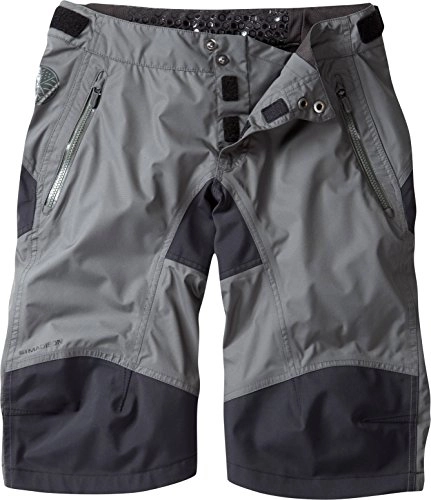 Mountain Bike Short : Madison DTE Ladies Shorts - Grey, Size 10 / Water Rain Cold Wet Stay Dry Spray Weather Repellent Resistant Windproof Pant Capri Over Legging Commute Mountain Road Bike Leg Wear