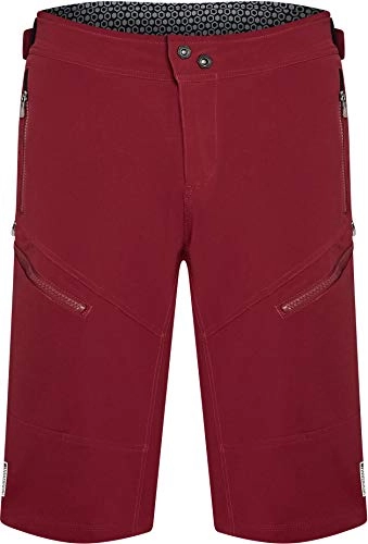 Mountain Bike Short : Madison Zenit Mens Baggy MTB Shorts - DWR Red, Large / Trail Mountain Bike Cycle Cycling Ride Enduro Freeride Casual Pant Summer Male Leg Wear Water Rain Repellent