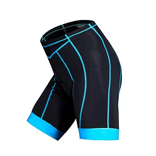 Mountain Bike Short : Men and Women MTB Mountain Bike Shorts and Cycling Shorts 3D Padded Gel (Color : Black, Size : L)