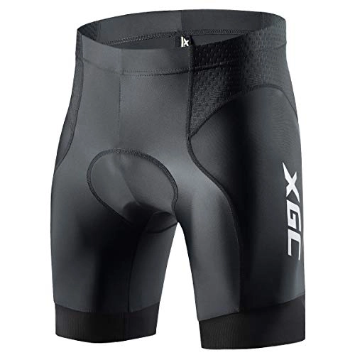 Mountain Bike Short : Men's Cycling Shorts / Bike Shorts And Cycling Underwear With High-Density High-Elasticity And Highly Breathable 4D Sponge Padded (Black, XL)