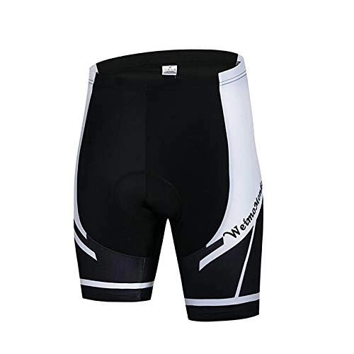 Mountain Bike Short : Nobenx Cycling shorts Cycling Shorts Men's Bike Short Padded Pro Team Clothing Bicycle Bottom Road Youth Green Red Mountain Shorts Breathable (Color : White, Size : XXL)