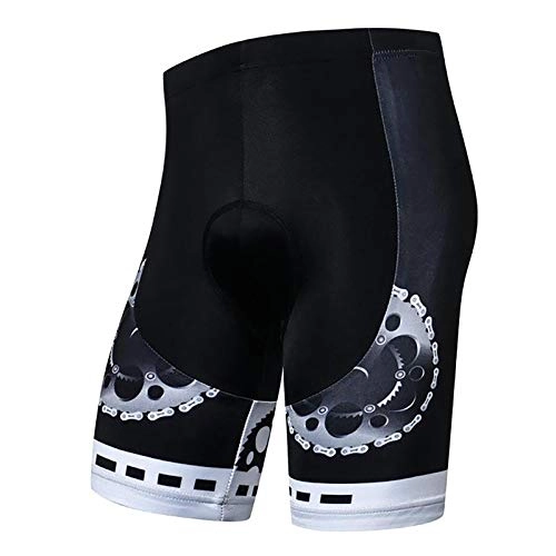 Mountain Bike Short : Nobenx Cycling shorts Mountain Cycling Shorts Men / Women's Bike Short 3D Padded Pro Team Clothing Bicycle Bottom Road Youth Wear Black Yellow (Color : Black, Size : S)