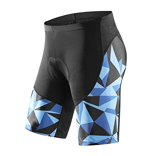 Mountain Bike Short : Santic Cycling Shorts Men Padded Cycle Shorts Mens Mountain Bike MTB Shorts for Men Blue EU XS
