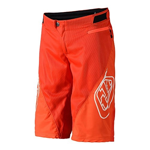 Mountain Bike Short : Troy Lee Designs Mens Downhill BMX All Mountain Mounatin Bike Sprint Solid Short (38, Orange)