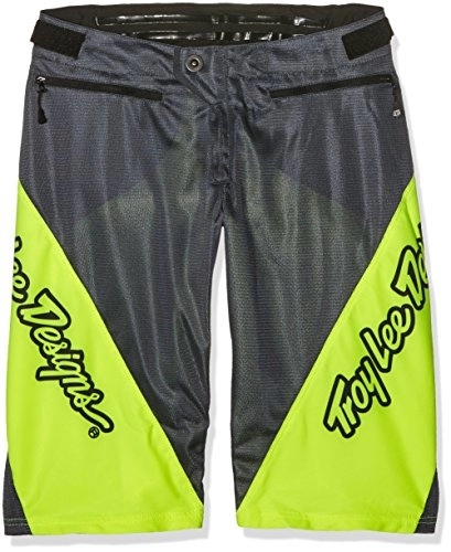 Mountain Bike Short : Troy Lee Designs Shorts Sprint - Grey / Yellow, Size 34