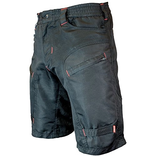 Mountain Bike Short : Urban Cycling Apparel The Single Tracker - Mountain Bike Cargo Shorts With Secure Pockets, Baggy Fit, And Dry-Fast Wicking Large 32-34