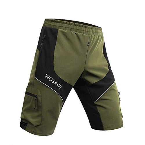 Mountain Bike Short : WBNCUAP Mountain bike bike downhill pants quick-drying waterproof cycling pants casual shorts (Color : BC181, Size : Small)