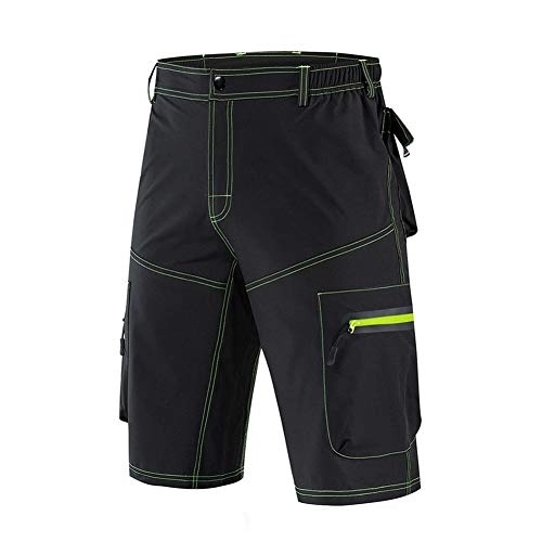 Mountain Bike Short : WBNCUAP Mountain bike downhill pants shorts bicycle shorts mountain bike casual shorts with silicone pants (Color : Black, Size : XXX-Large)