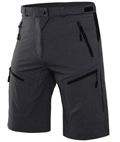 Mountain Bike Short : Wespornow Mountain-Bike-MTB-Shorts for Men (Darkgrey, 2XL 36-38")