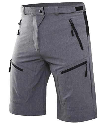 Mountain Bike Short : Wespornow Mountain-Bike-MTB-Shorts for Men (Grey, 2XL 36-38")