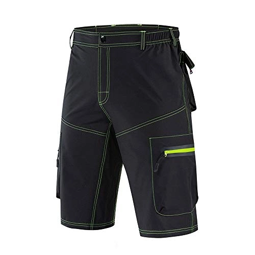 Mountain Bike Short : YIJIAHUI Men's Cycling Shorts Mens Mountain Bike Biking Shorts, Bicycle MTB Shorts, Loose Fit Cycling Baggy Lightweight Pants With Zip Pockets High-density High-elasticity, Breathable, Quick-Dry