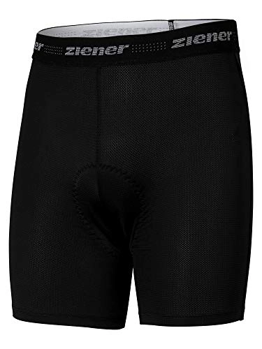 Mountain Bike Short : Ziener Men's EDRIZ X-FUNCTION Cycling Underpants / Inner Shorts / Mountain Bike Underwear-Very Breathable Padded Quick-Drying Elastic, Black, 48 (EU)