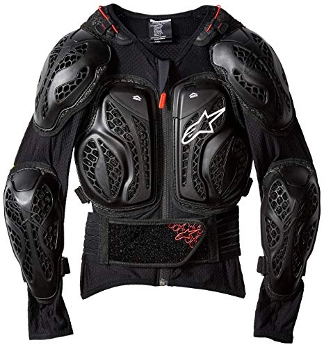 Protective Clothing : Alpinestars Youth Bionic Action Jacket, Black / Red, Large / X-Large