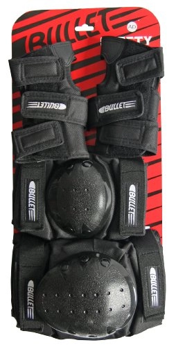 Protective Clothing : Bullet Adult Knee / Elbow / Wrist Protection Pad Set - Black